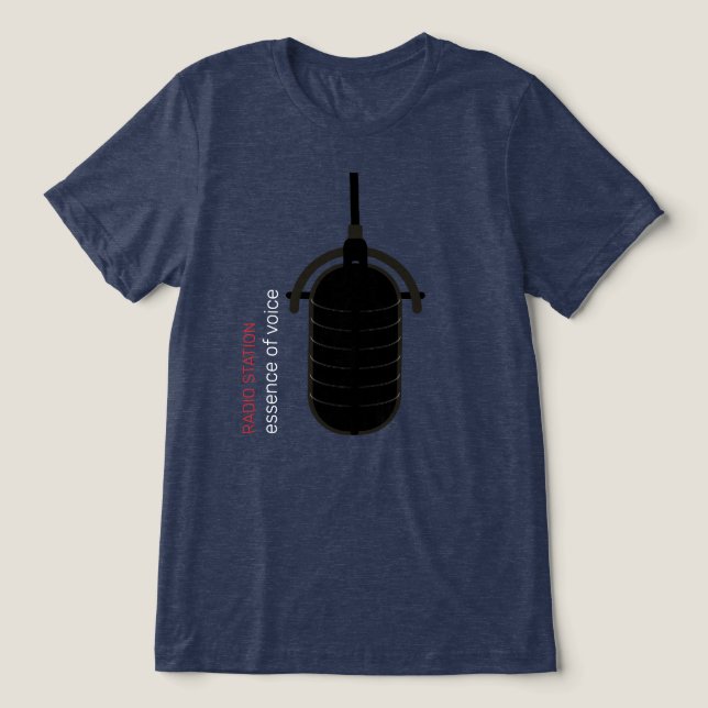 Microphone Tri-Blend Shirt (Design Front)