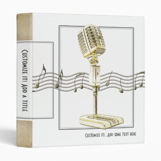 Microphone vintage 1" classeur d'Avery