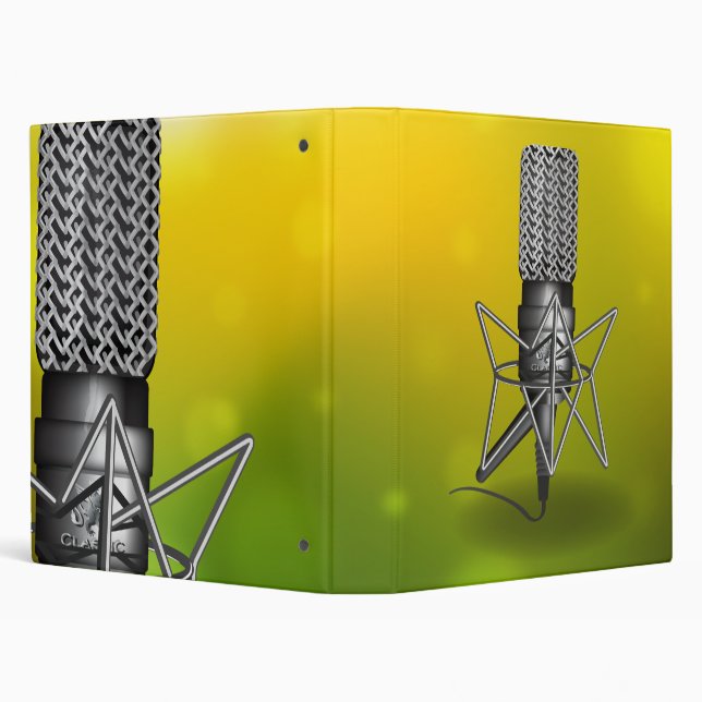 Microphone Vision Green Binder (Background)