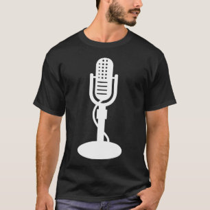 Microphone - White T-Shirt