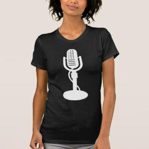 Microphone - White T-Shirt