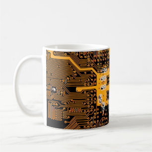 Microschema texture illustrationchip,micro,backgro coffee mug