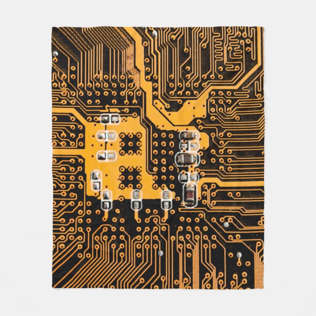 Microschema texture illustrationchip,micro,backgro fleece blanket (Front)