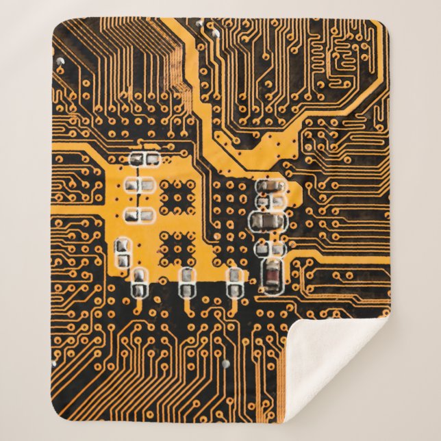 Microschema texture illustrationchip,micro,backgro sherpa blanket (Front)