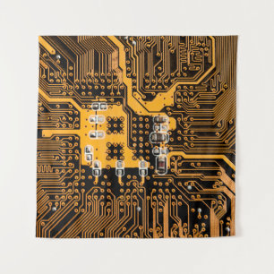 Microschema texture illustrationchip,micro,backgro tapestry