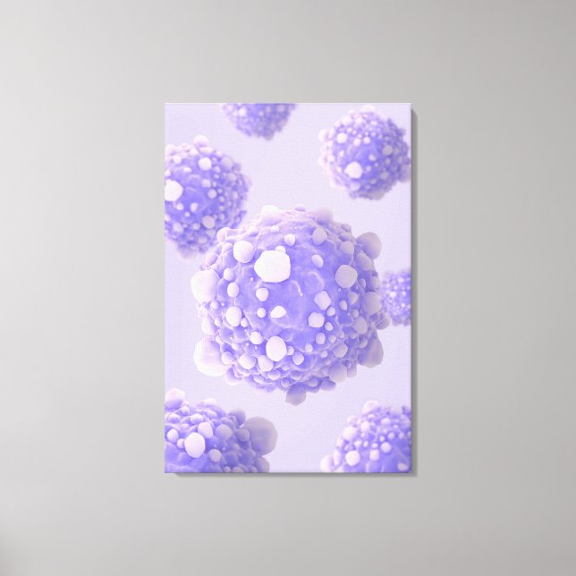 Microscipic View Of Pancreatic Cancer Cells 1 Canvas Print (Front)