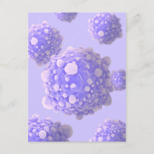 Microscipic View Of Pancreatic Cancer Cells 1 Postcard