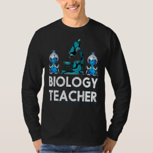 Microscope Biologist Science Lab Biology Teacher B T-Shirt
