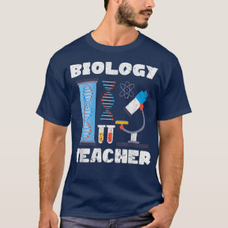 Microscope Biologist Science Lab Biology Teacher B T-Shirt
