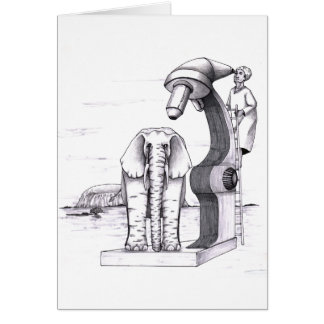 Microscope et un éléphant