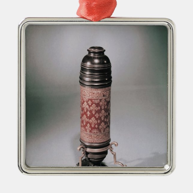 Microscope Metal Ornament (Front)