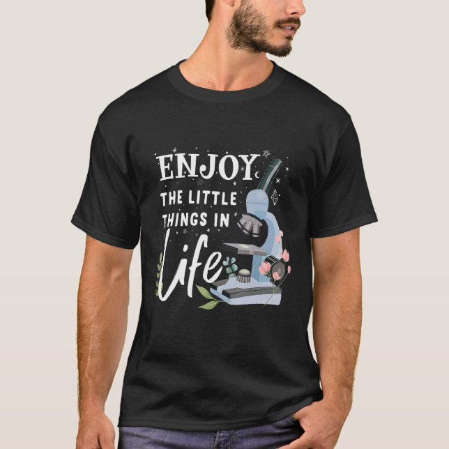 microscope microbiologists biology nerd science la T-Shirt (Front)