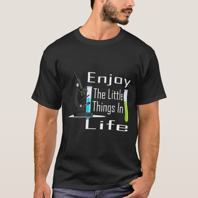 Microscope,Microbiologists BIOLOGY NERD SCIENCE LA T-Shirt (Front)