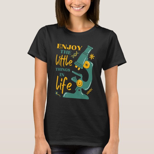 microscope microbiologists biology nerd science la T-Shirt (Front)