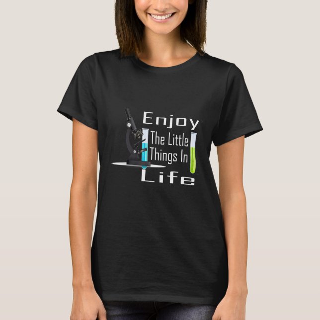 Microscope,Microbiologists BIOLOGY NERD SCIENCE LA T-Shirt (Front)