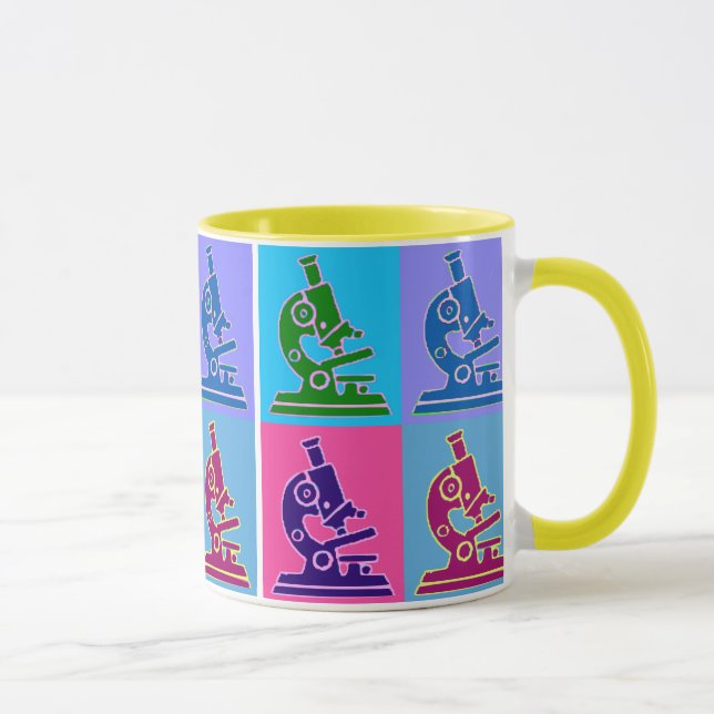 Microscope Pop Art Mug (Right)
