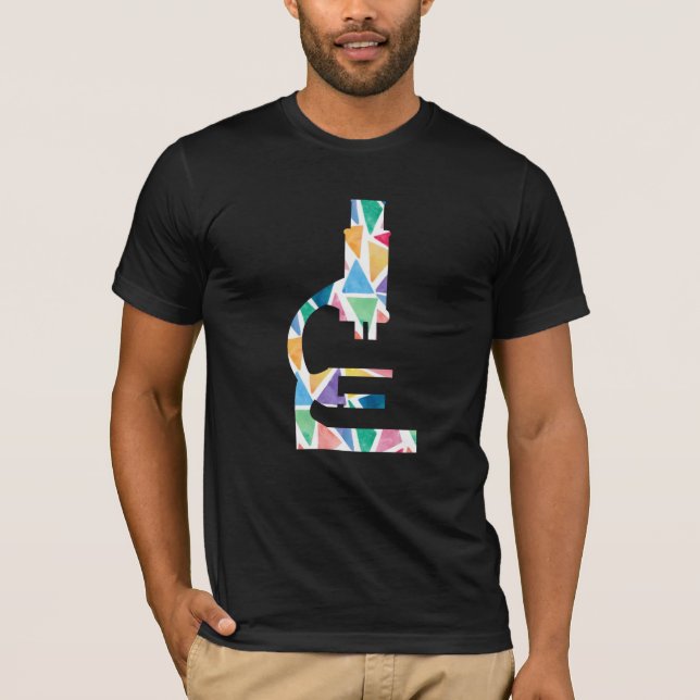 Microscope Scientist Lab Tech Labour Science Gift T-Shirt (Front)