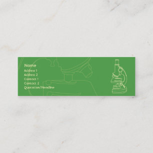 Microscope - Skinny Mini Business Card
