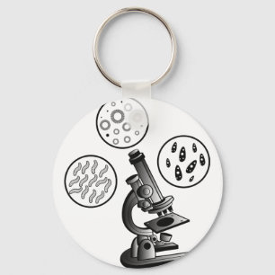 Microscope Virus Keychain