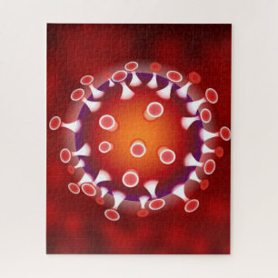 Microscopic Germ Science Bacteria Jigsaw Puzzle