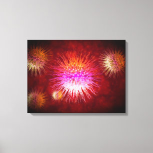 Microscopic View Of Dendrimers 1 Canvas Print