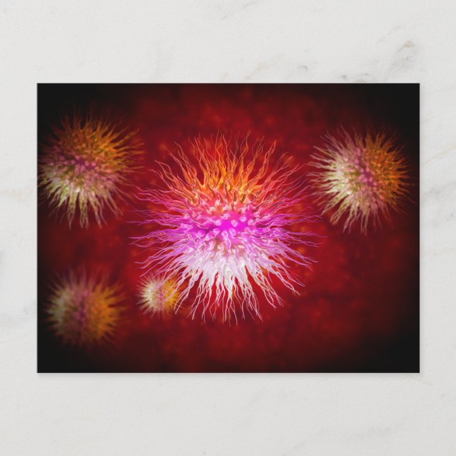 Microscopic View Of Dendrimers 1 Postcard (Front)