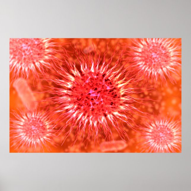 Microscopic View Of Dendrimers 2 Poster (Front)