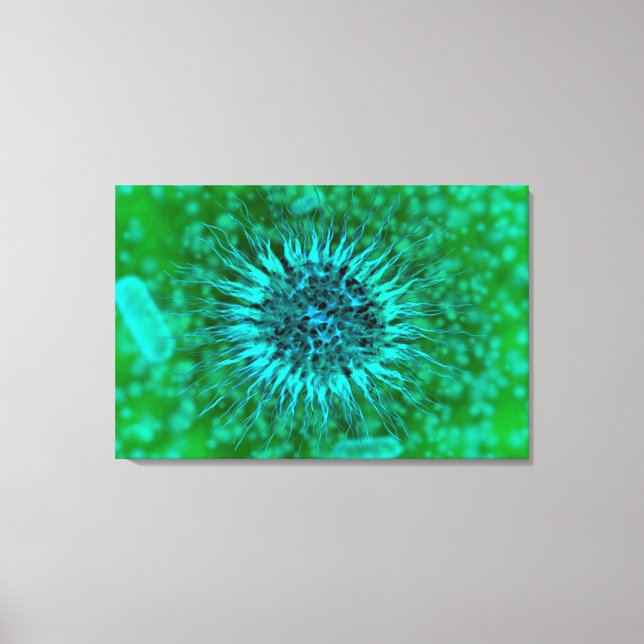 Microscopic View Of Dendrimers 3 Canvas Print (Front)