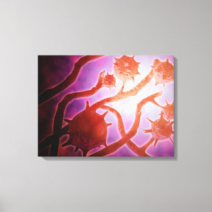 Microscopic View Of Histoplasmosis Canvas Print