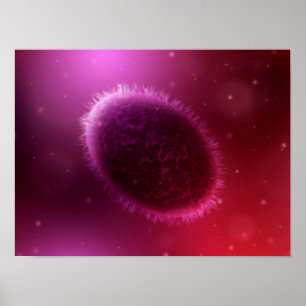 Microscopic View Of Samllpox 1 Poster