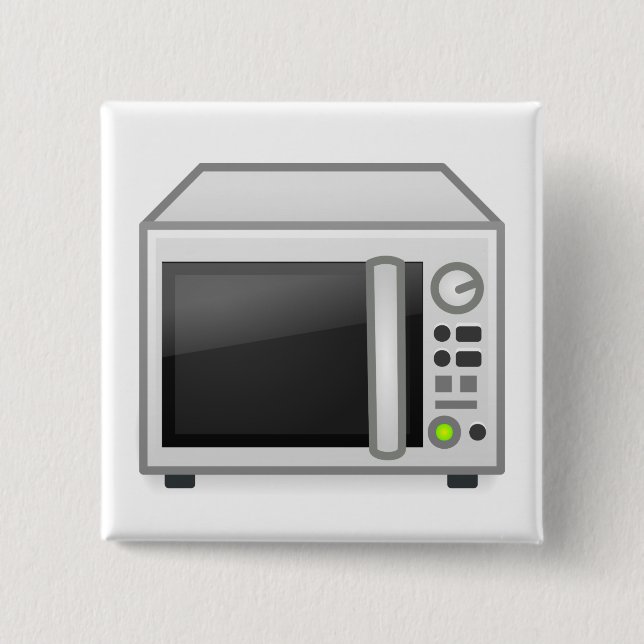 Microwave 2 Inch Square Button (Front)