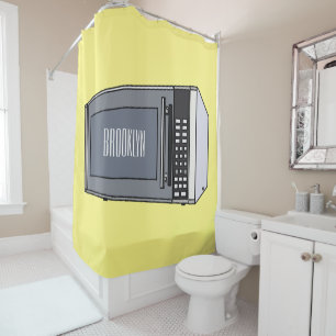 Microwave cartoon illustration