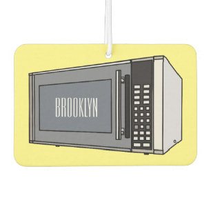 Microwave cartoon illustration air freshener