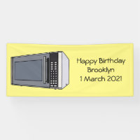 Microwave cartoon illustration