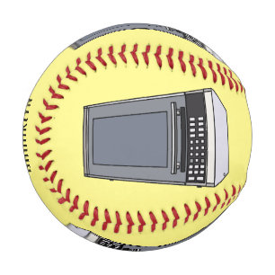 Microwave cartoon illustration baseball