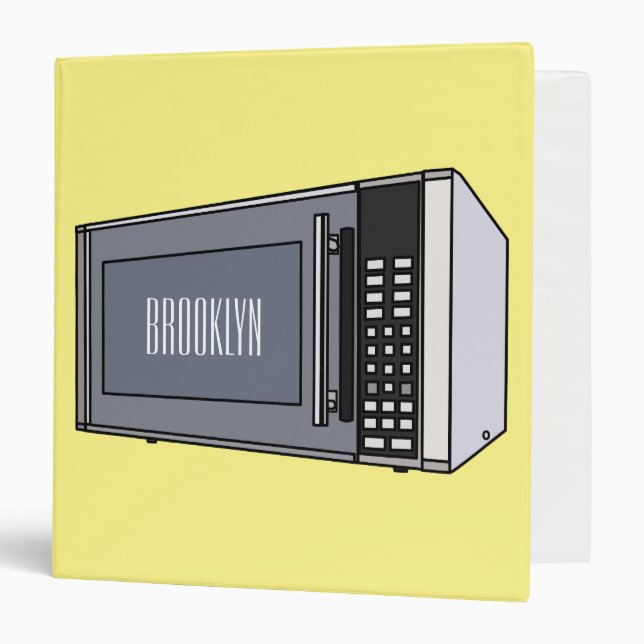 Microwave cartoon illustration binder (Front/Inside)