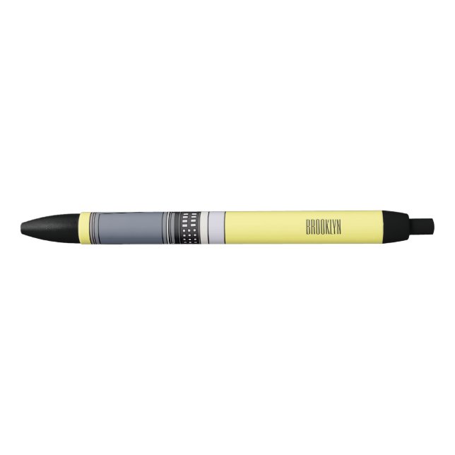 Microwave cartoon illustration black ink pen (Front)