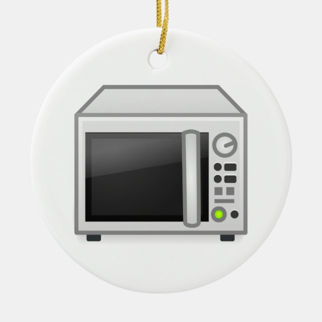 Microwave Ceramic Ornament (Front)