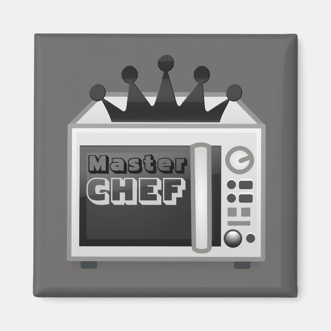 Microwave Master Chef Magnet (Front)