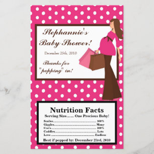 Microwave Popcorn Wrapper Pink Mod Mom Polka Dots