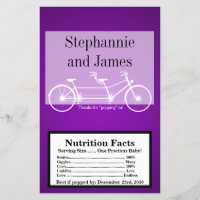 Microwave Popcorn Wrapper Purple Double Bike