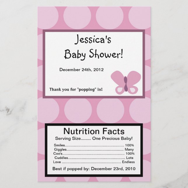 Microwave Popcorn Wrapper Sugar Plum (Front)