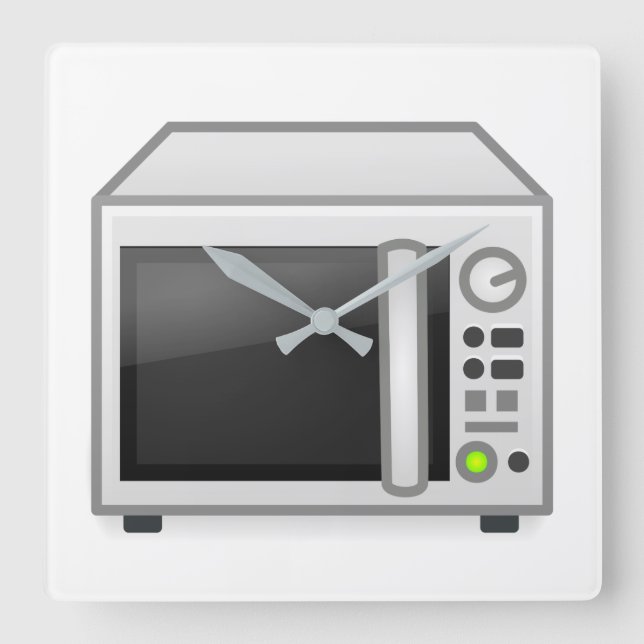microwave square wall clock (Front)