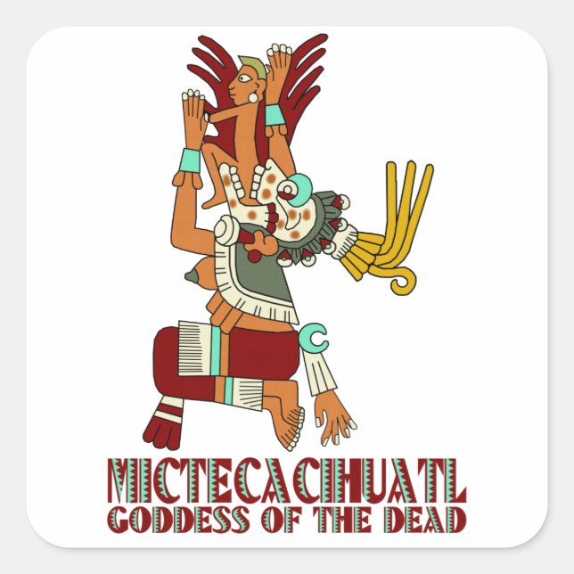Mictecacihuatl Square Sticker (Front)