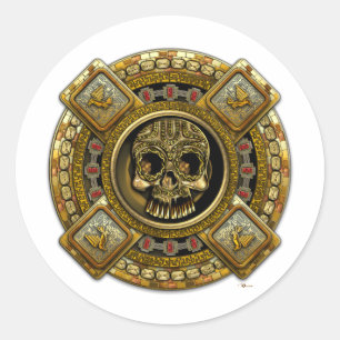 Mictlantecuhtli – Aztec God of Death Classic Round Sticker