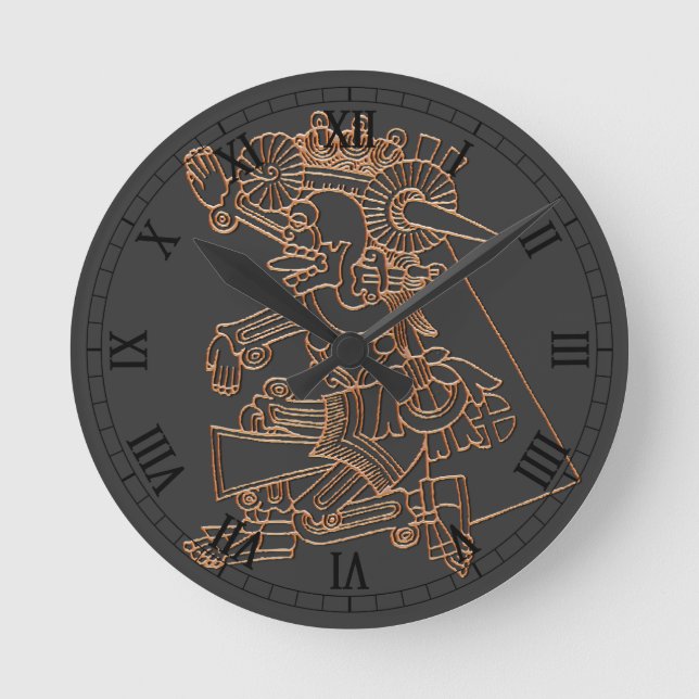Mictlantecuhtli Round Clock (Front)