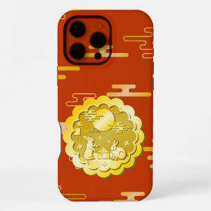 Mid Autumn Festival Gold Mooncake Moon Rabbit iPhone 16 Pro Max Case