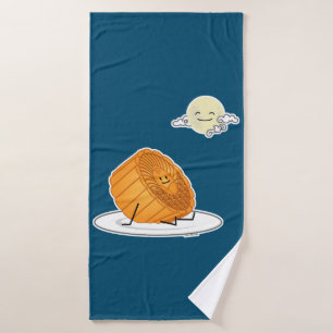 Mid Autumn Festival Moon cake lunar mooncakes past Bath Towel