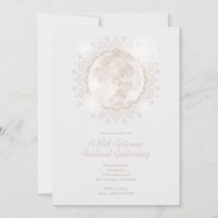 Mid Autumn Festival Moon Mandala  Invitation