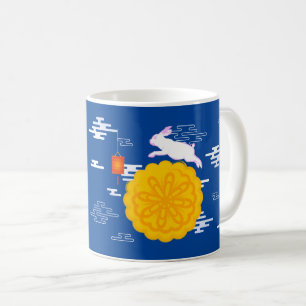 Mid Autumn Festival Mooncake Jumping Moon Rabbit Coffee Mug